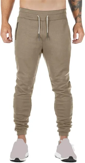 Mens Athletic Pants Stretch Casual Lightweight Slim Fit Comfy Solid Sweatpants Bodybuilding Yoga Trousers with Pockets