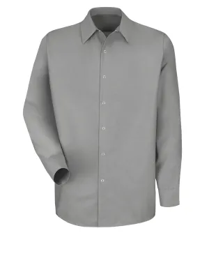 Men's Long Sleeve Specialized Pocketless Work Shirt - SP16 - Light Grey