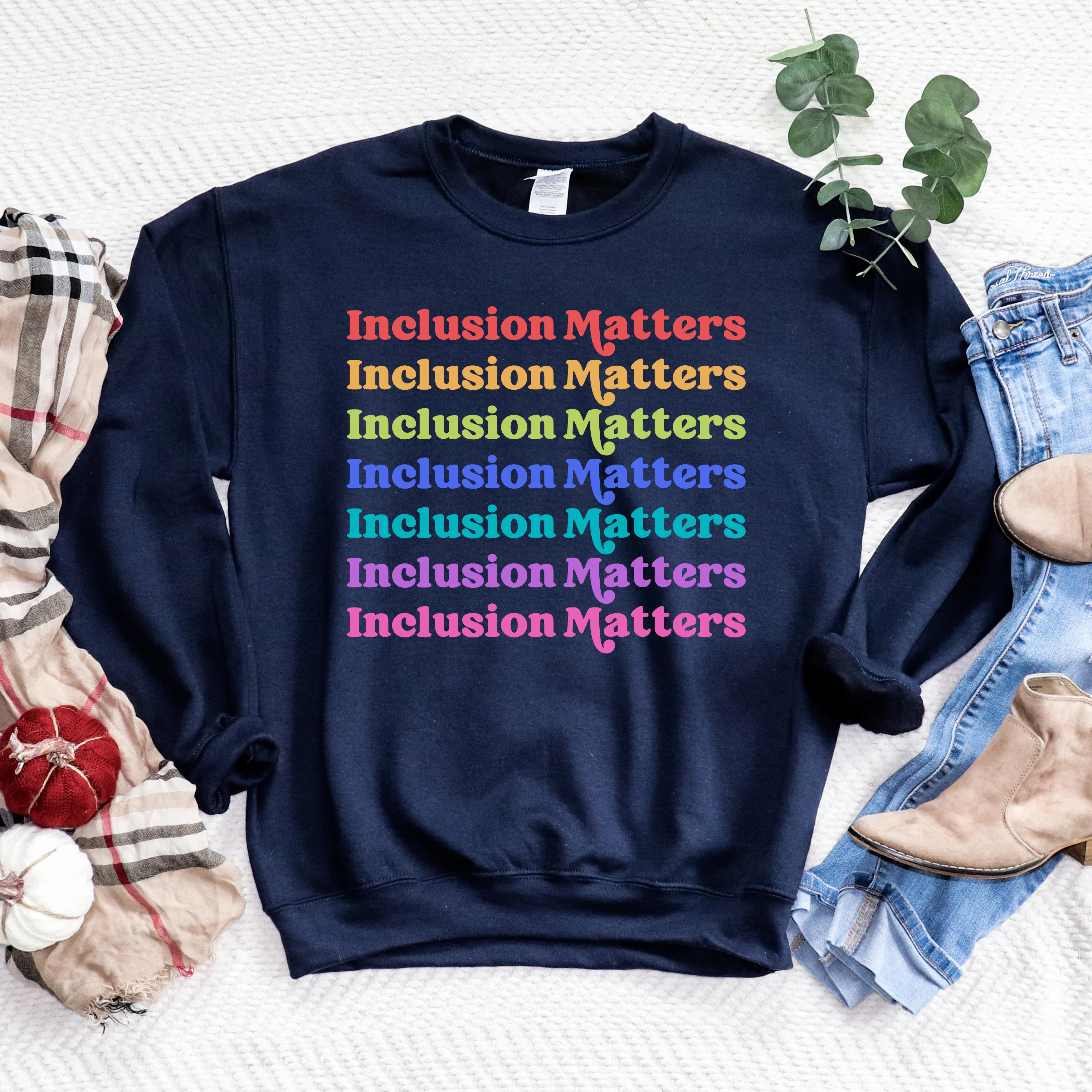 Rainbow Inclusion Matters Pullover