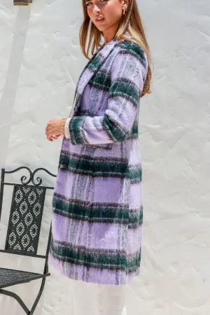 Sage Winter Coat - Purple & Green