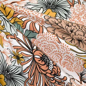 See You at Six Sea Garden Floral French Terry Off White