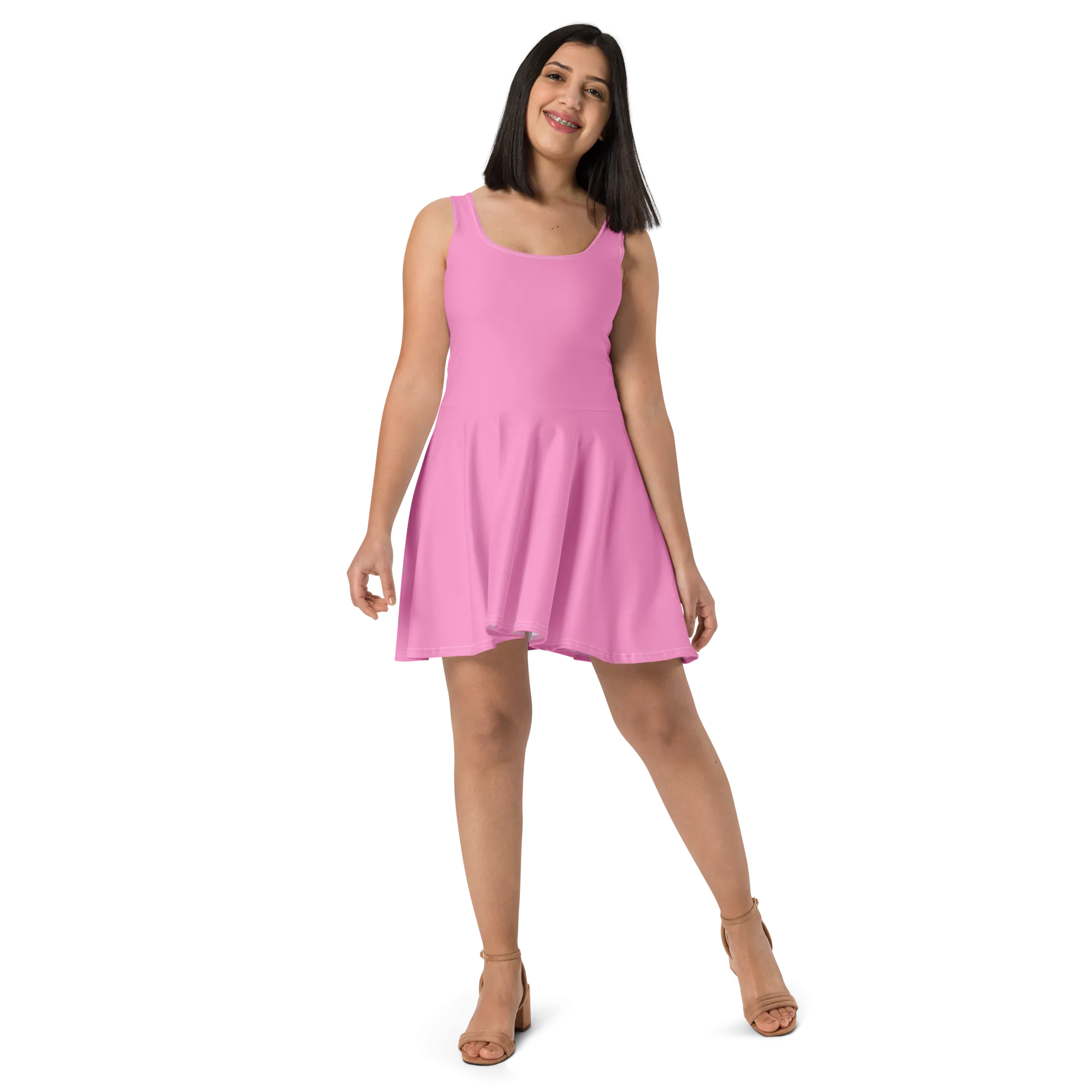 Skater Dress - Tropical Pink