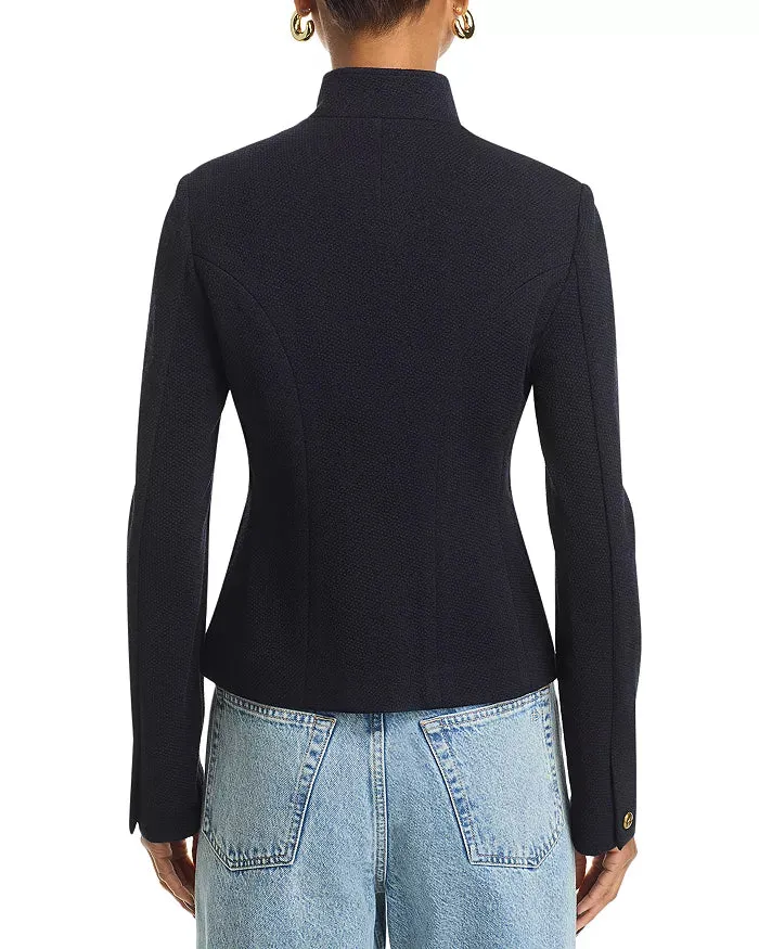 Slade Cropped Blazer in navy