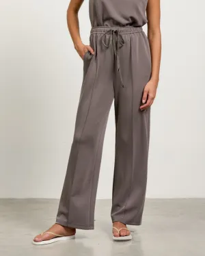 Soft Modal Easy Pull On Pants - Charcoal