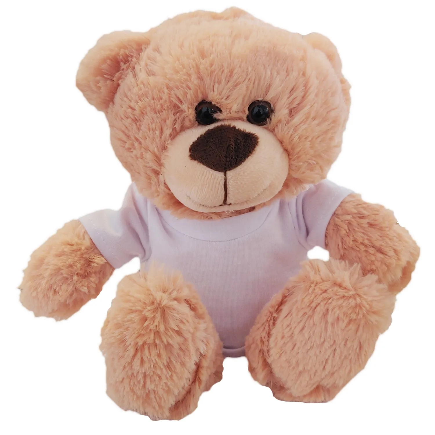 Soft Toys - Cream Teddy Bear with Printable T-Shirt