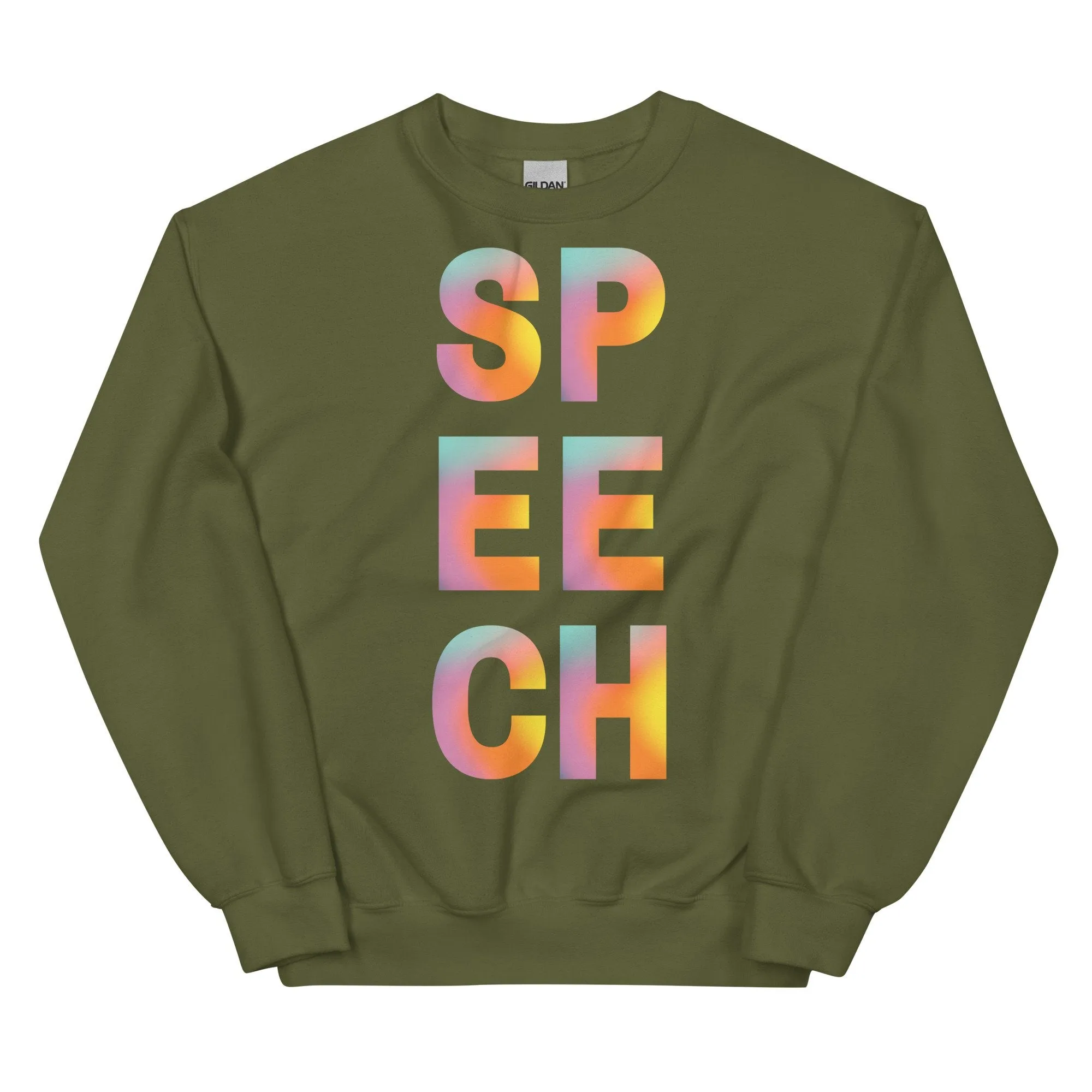 Speech Watercolor Glow Pullover