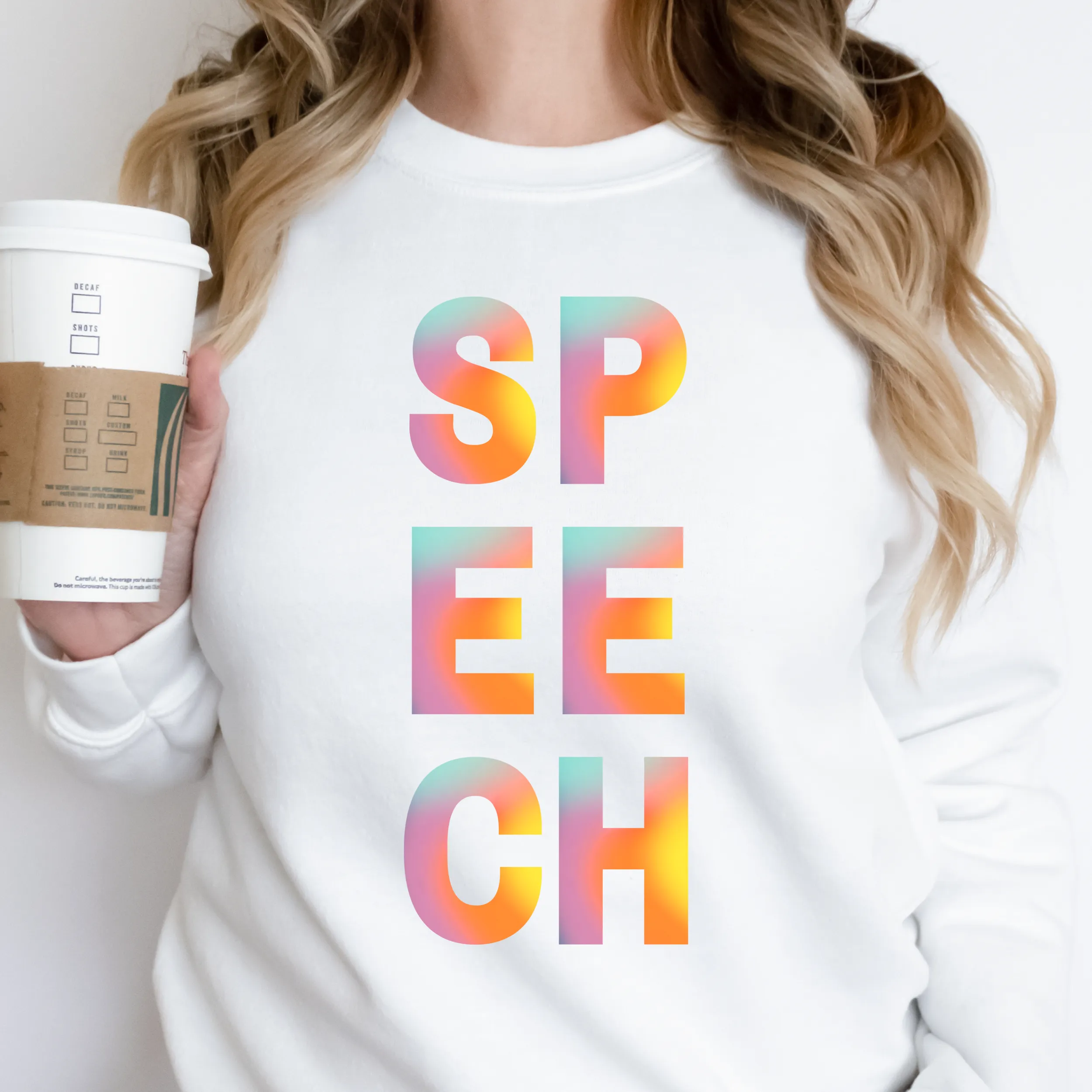 Speech Watercolor Glow Pullover