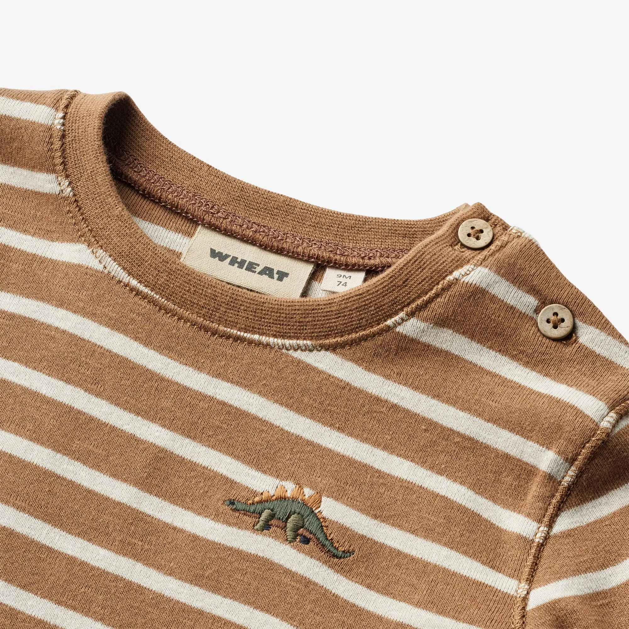 T-Shirt L/S Dustin - caramel stripe