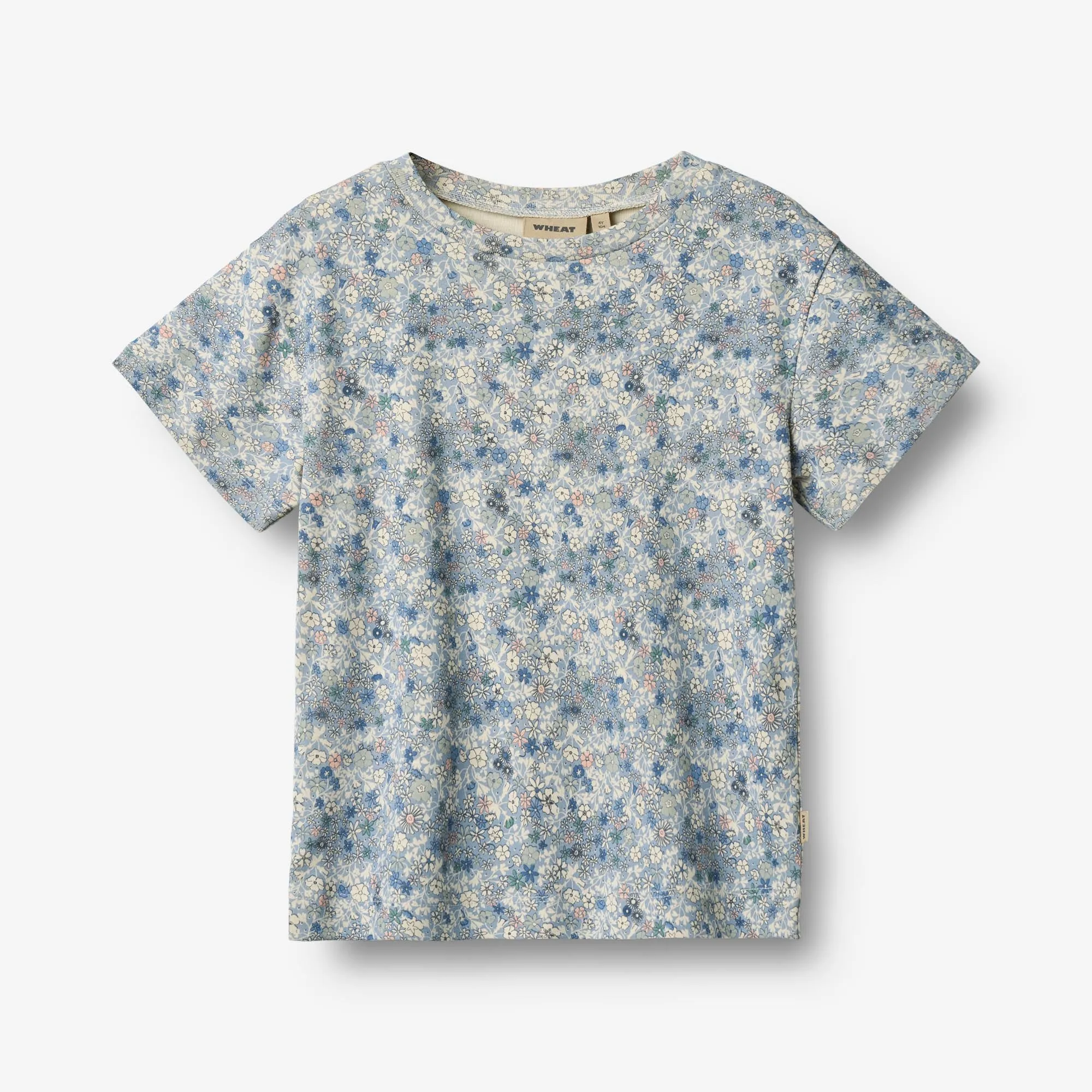 T-Shirt S/S Ella - blue summer flowers