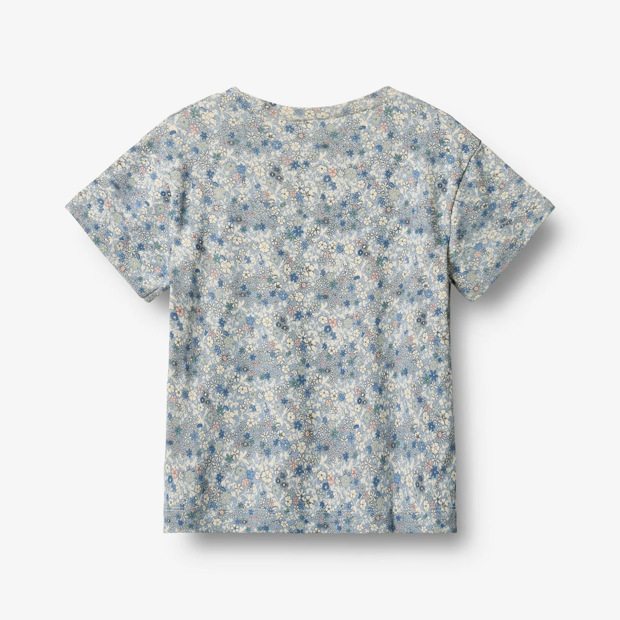 T-Shirt S/S Ella - blue summer flowers
