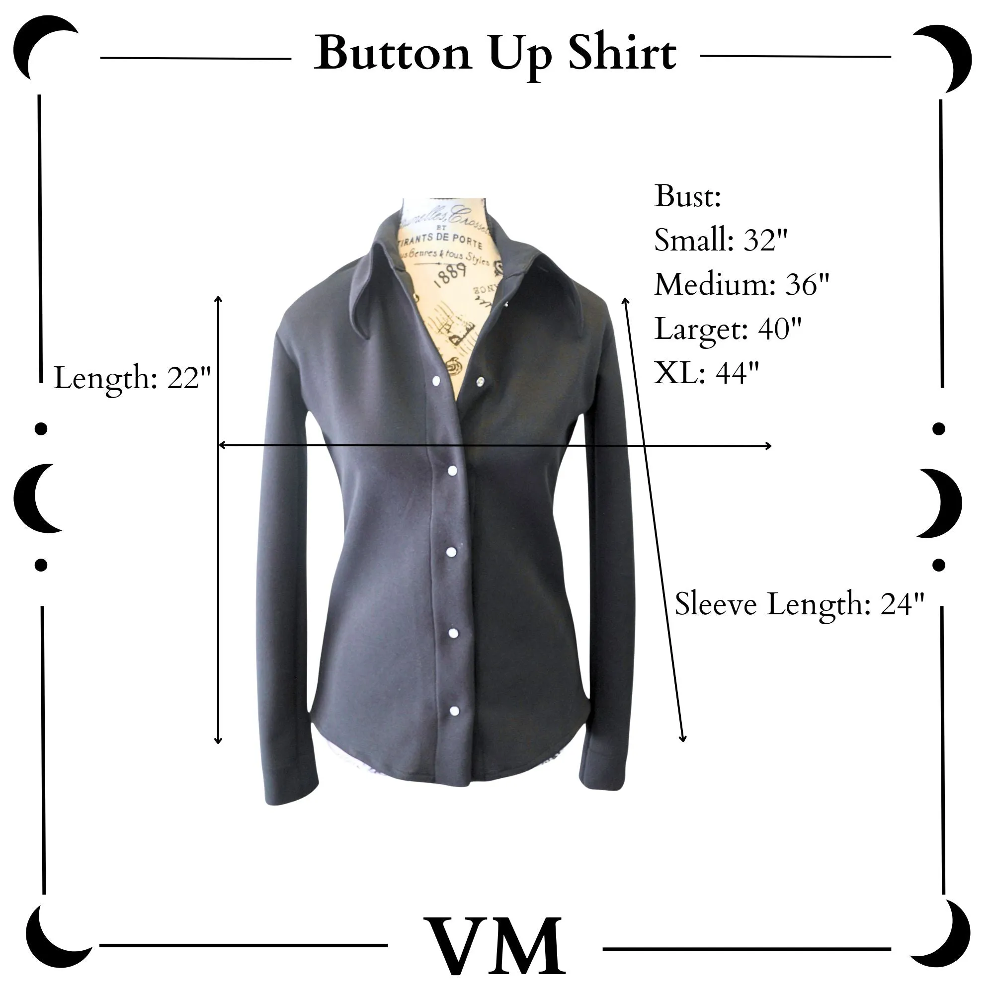The VM Gothic Button Up Shirt