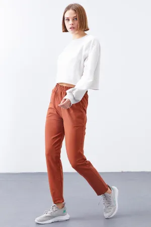 TMY Cinnamon High Waist Jogger Comfortable Fit Slim Leg Women's Sweatpants - 94566 - Viladecáns