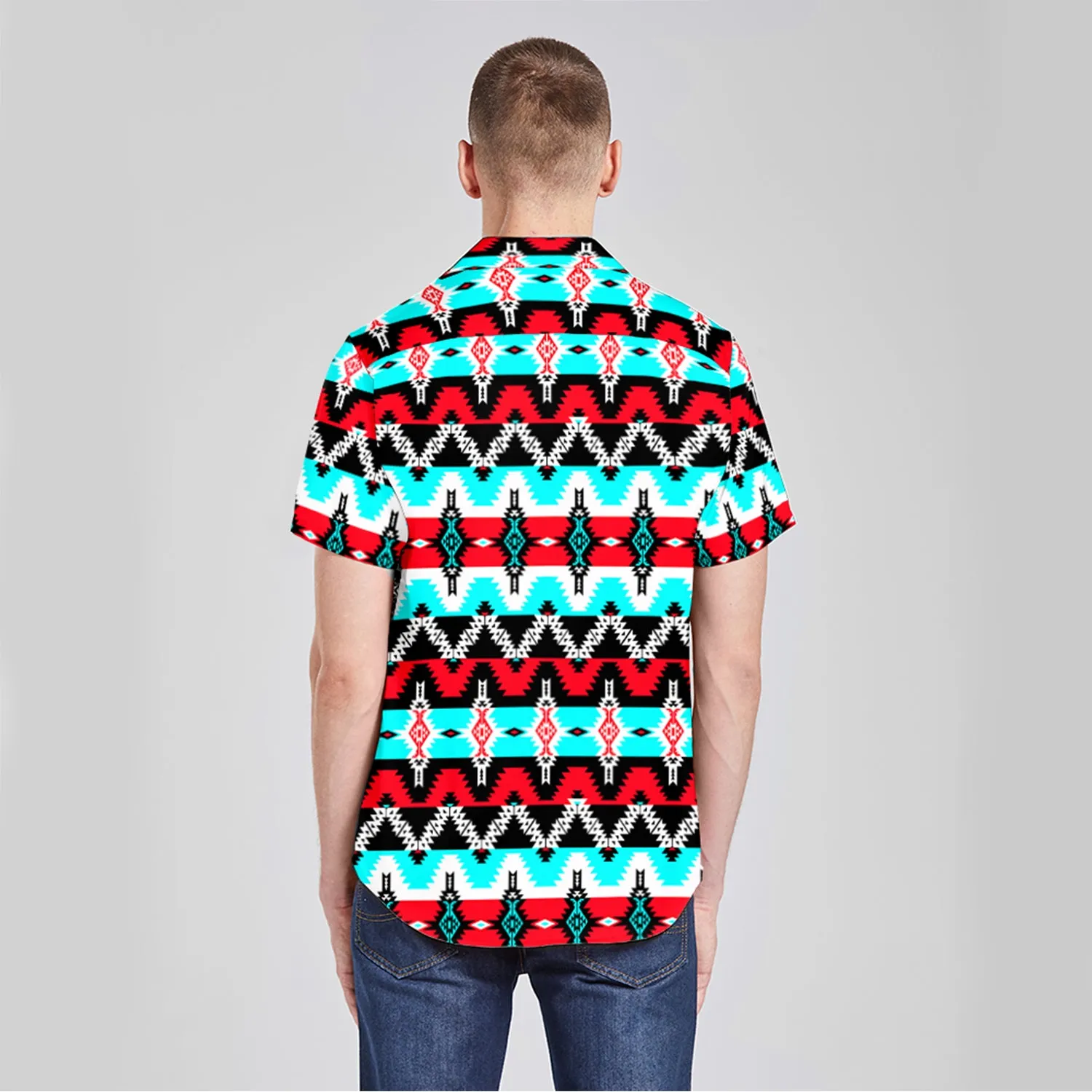 Two Spirit Dance Button Up Silk Shirt