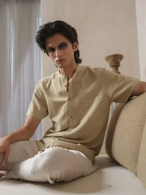 Vihay - Ivory Shirt | Organic Cotton & Bamboo | Old Money Elegance