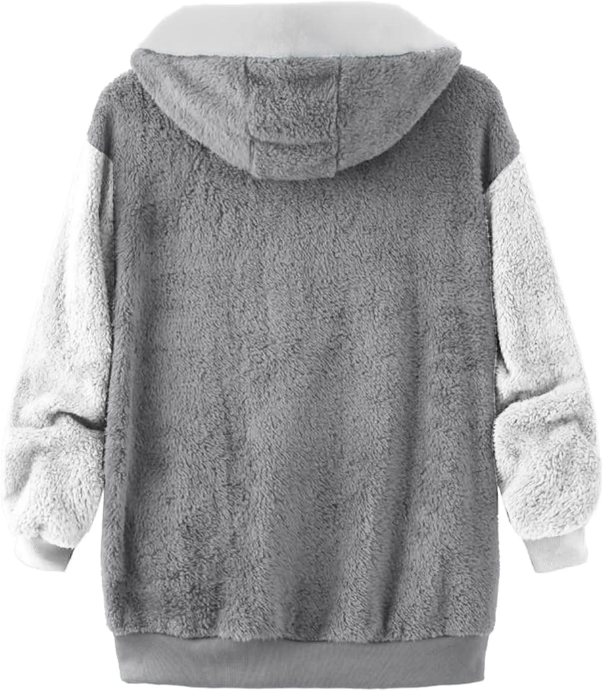 Winter Coat Women With Hood,Womens Oversized Fuzzy Fleece Jacket Full Zip Up Hoodie 2024 Winter Warm Sherpa Jackets