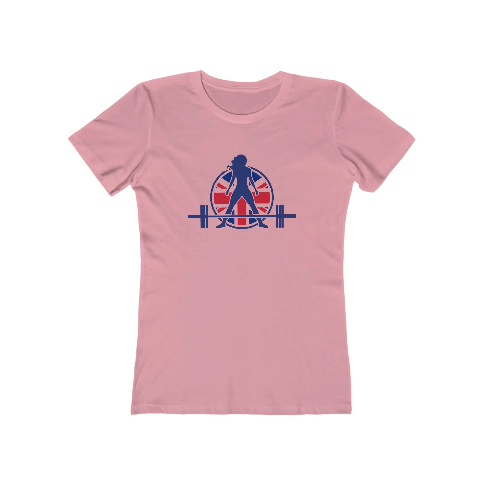 Women's The Boyfriend Tee - UK Light Logo - Plain Back