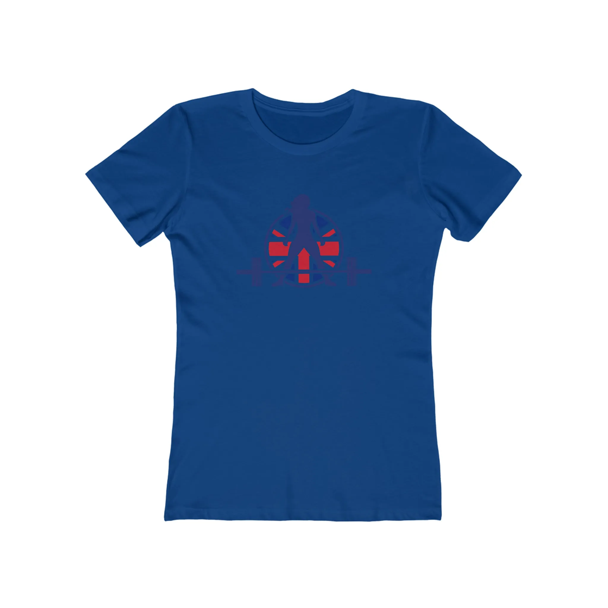 Women's The Boyfriend Tee - UK Light Logo - Plain Back
