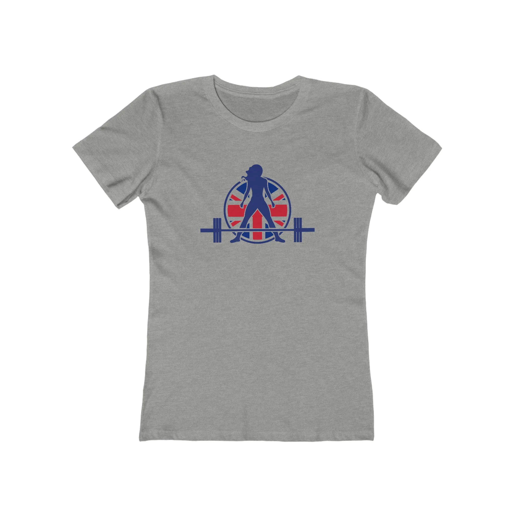 Women's The Boyfriend Tee - UK Light Logo - Plain Back