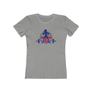 Women's The Boyfriend Tee - UK Light Logo - Plain Back