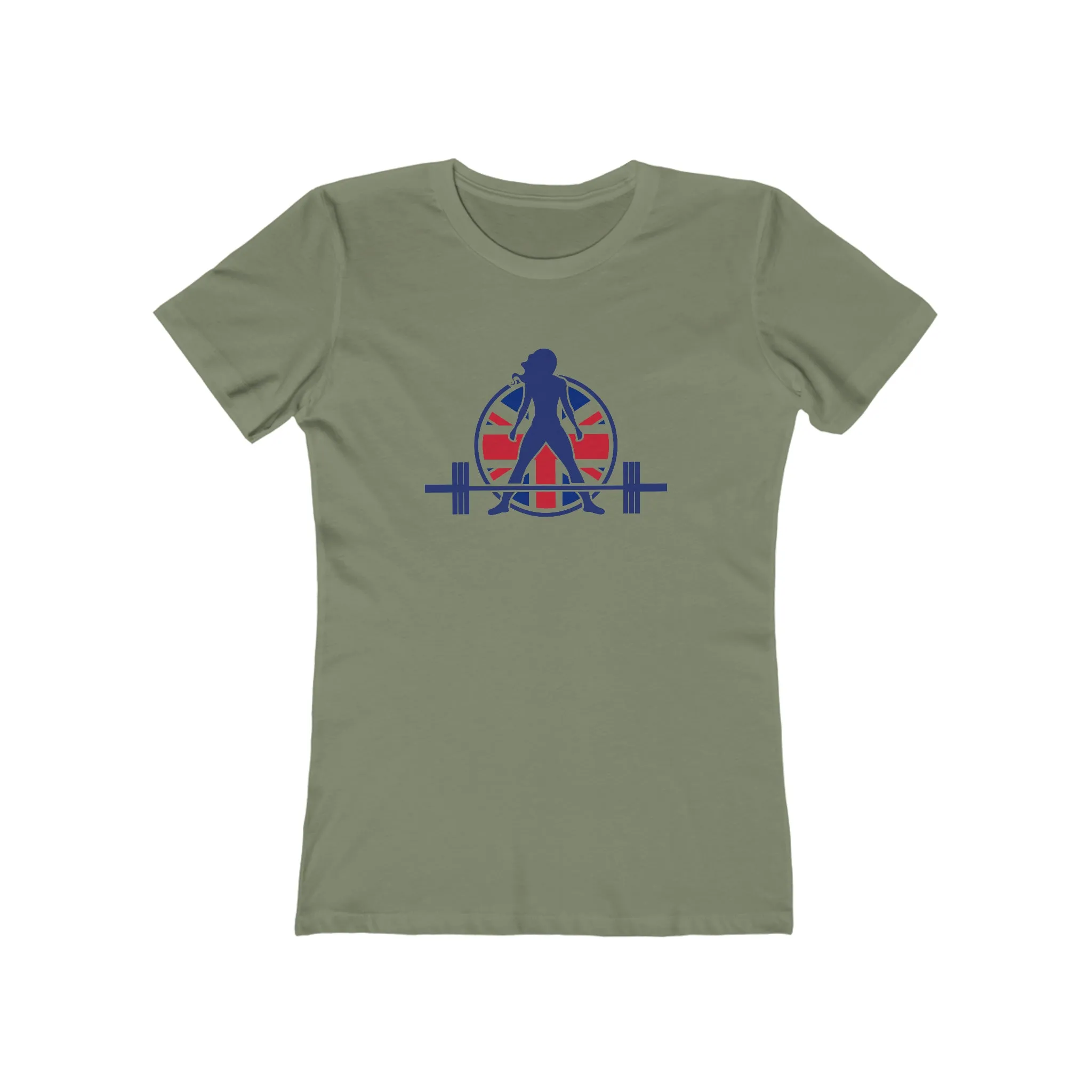 Women's The Boyfriend Tee - UK Light Logo - Plain Back
