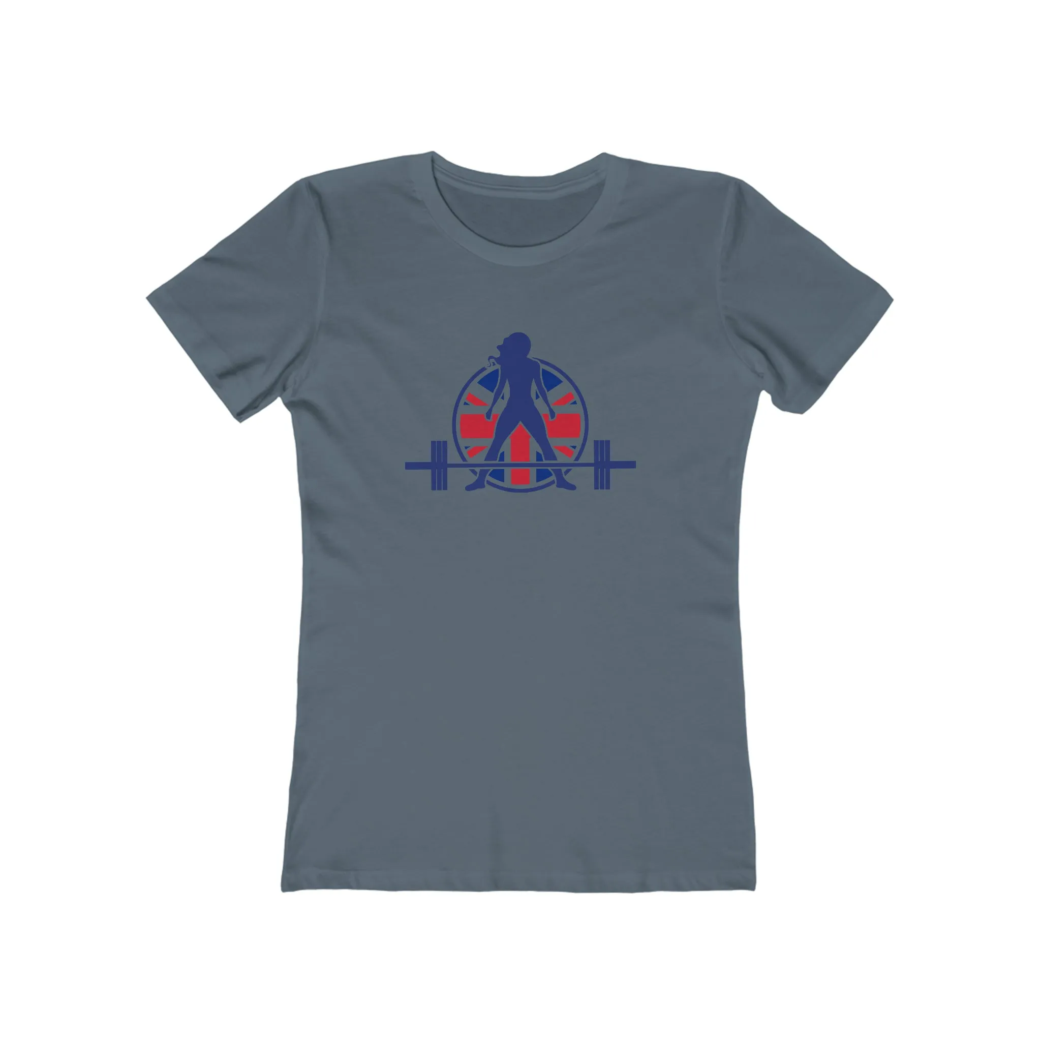 Women's The Boyfriend Tee - UK Light Logo - Plain Back
