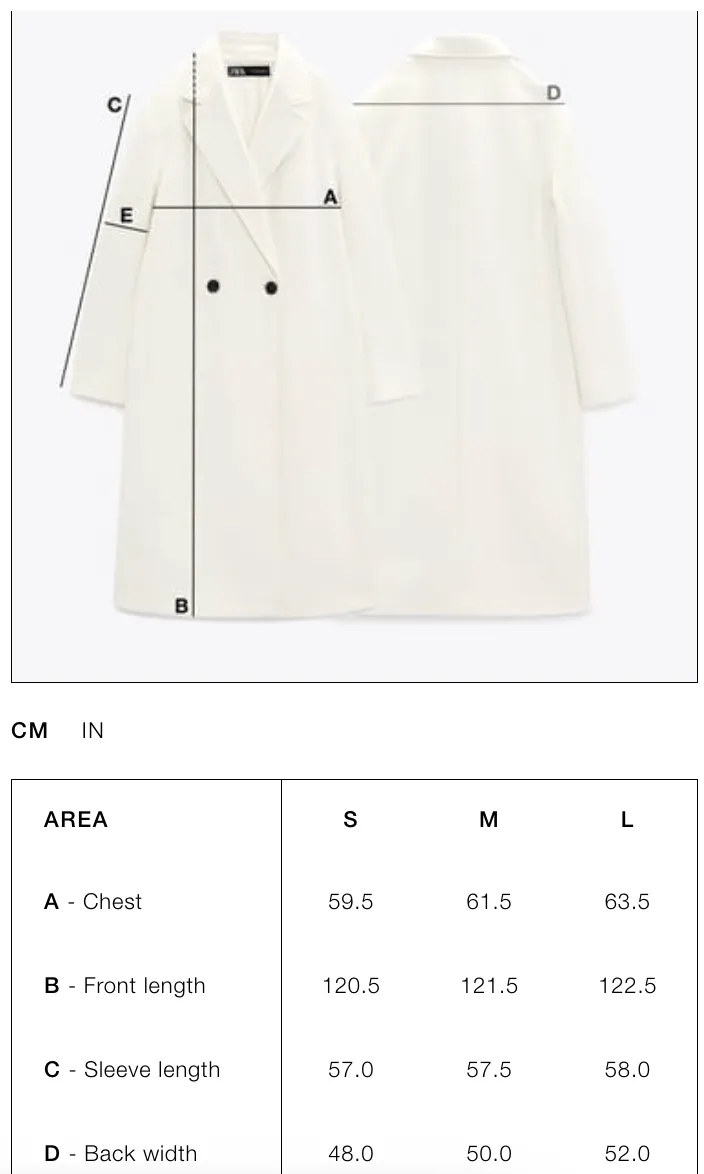 Zara Tailored Wool Coat